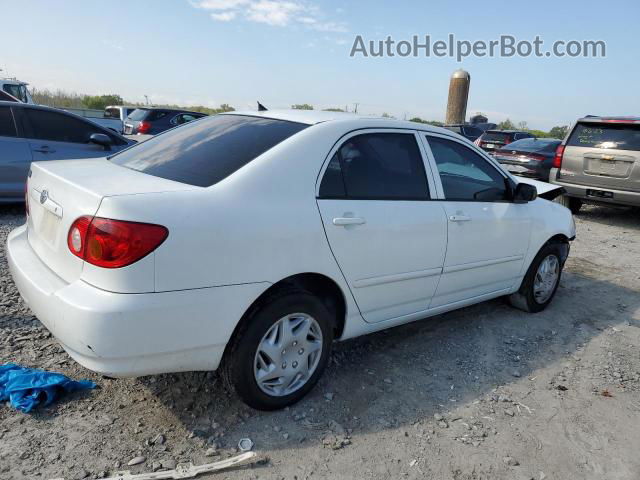 2003 Toyota Corolla Ce White vin: JTDBR32E730010117