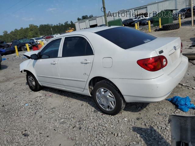 2003 Toyota Corolla Ce White vin: JTDBR32E730010117