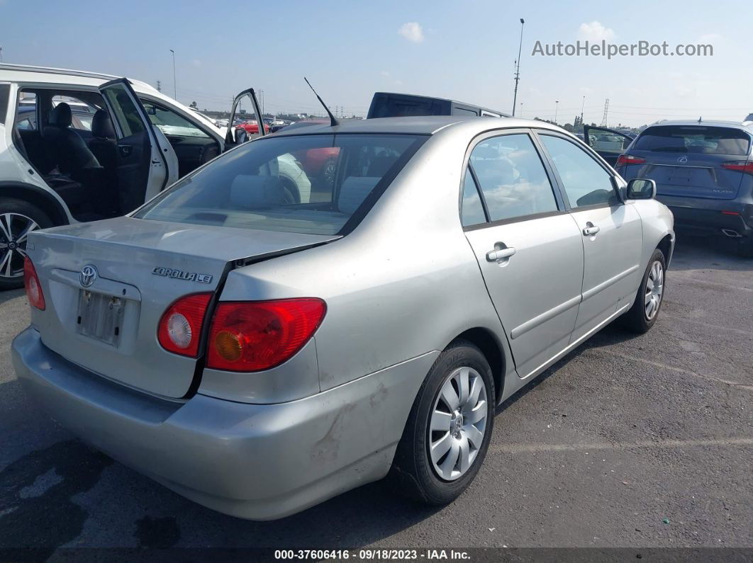 2003 Toyota Corolla Ce/le Gray vin: JTDBR32E730029136