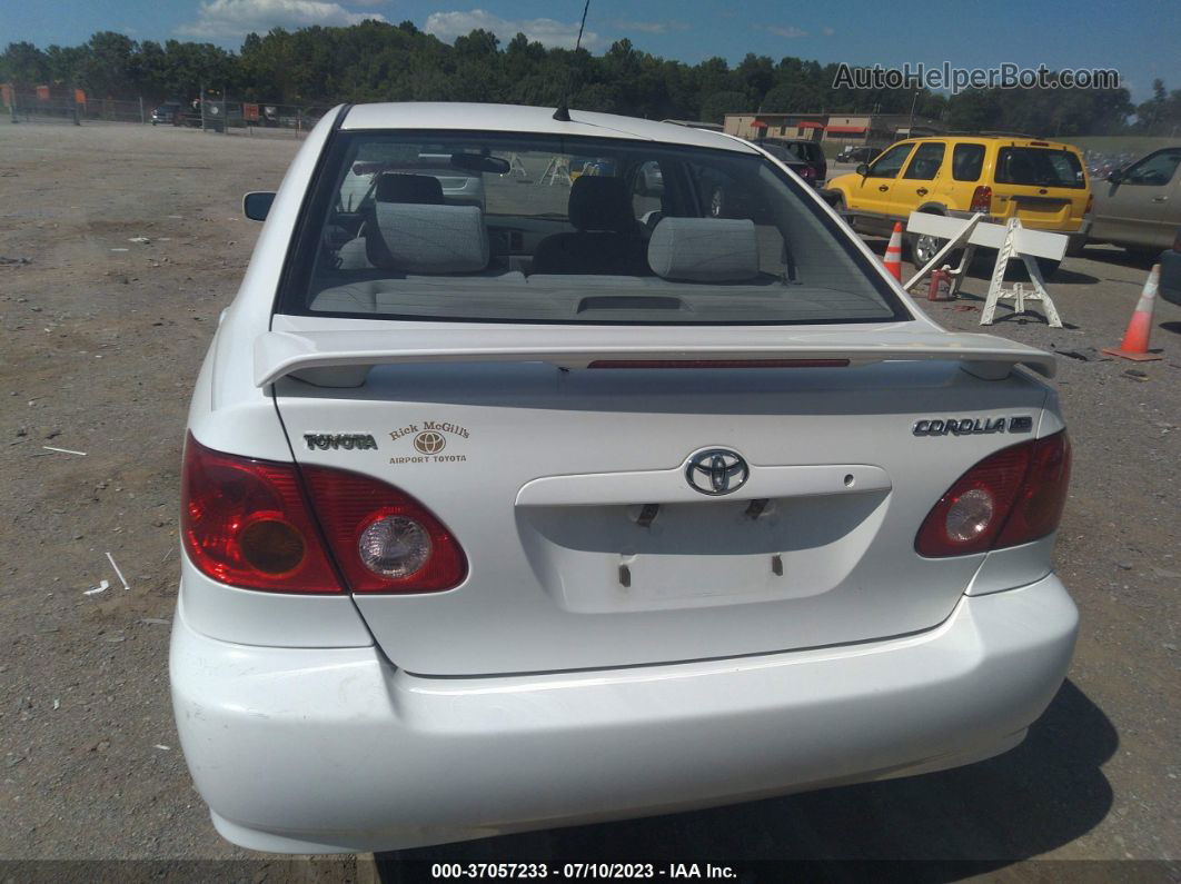 2003 Toyota Corolla Ce/le White vin: JTDBR32E730051301