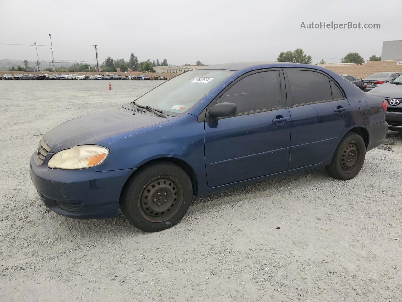 2003 Toyota Corolla Ce Blue vin: JTDBR32E732011384