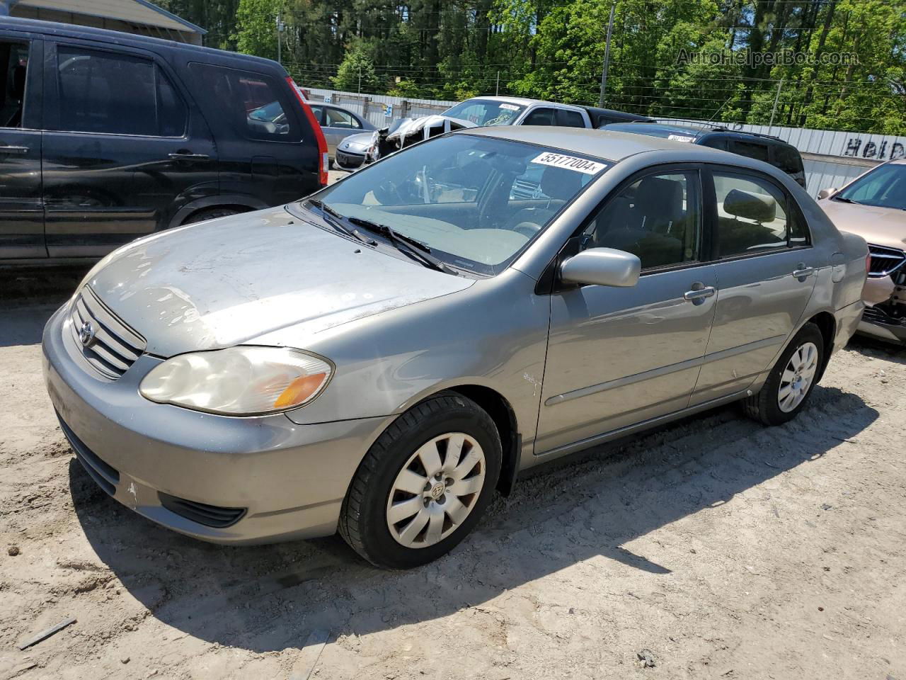 2004 Toyota Corolla Ce Gray vin: JTDBR32E742028042