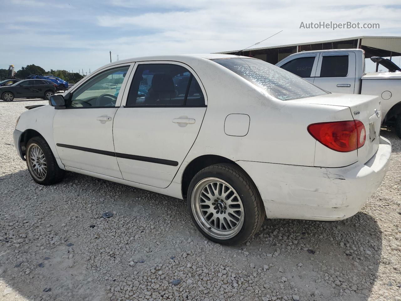 2004 Toyota Corolla Ce White vin: JTDBR32E742035184