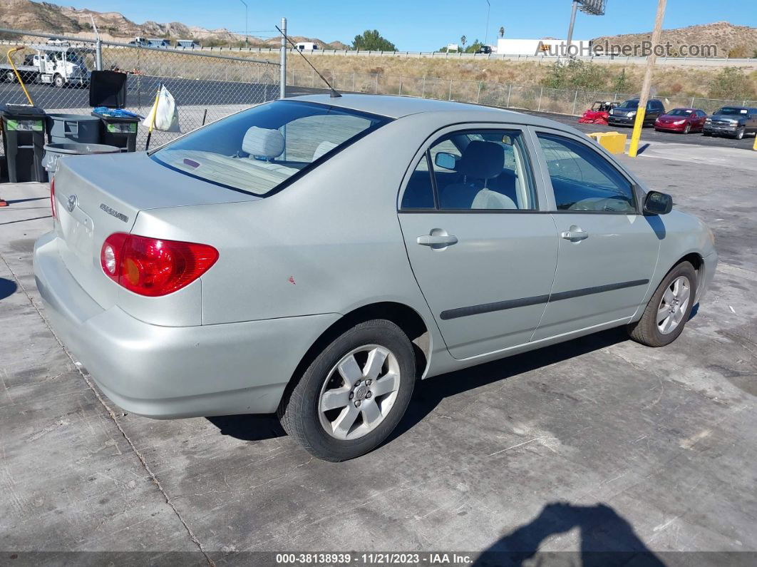 2004 Toyota Corolla Ce Silver vin: JTDBR32E742036299