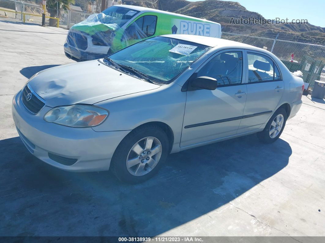 2004 Toyota Corolla Ce Silver vin: JTDBR32E742036299