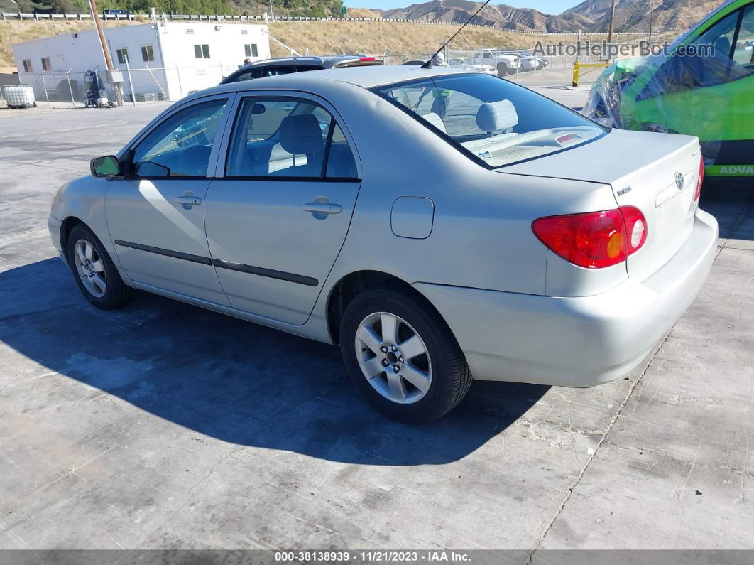 2004 Toyota Corolla Ce Silver vin: JTDBR32E742036299