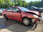 2005 Toyota Corolla Ce Maroon vin: JTDBR32E750055416