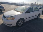 2005 Toyota Corolla Ce White vin: JTDBR32E752053539