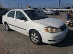 2005 Toyota Corolla Ce White vin: JTDBR32E752053539