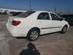 2005 Toyota Corolla Ce White vin: JTDBR32E752053539