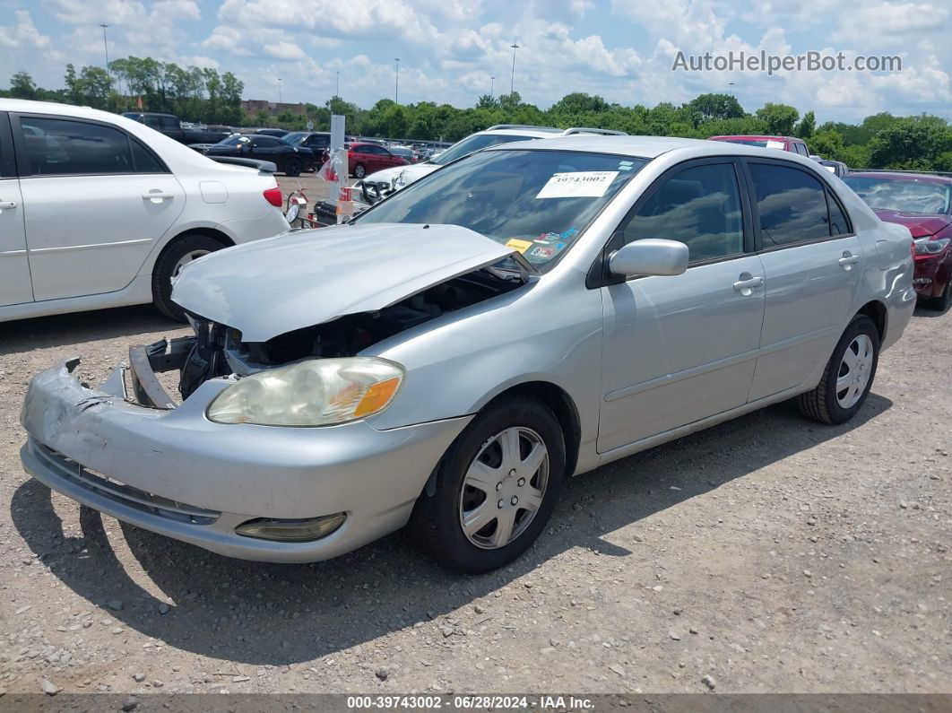 2005 Toyota Corolla Le Silver vin: JTDBR32E752054738