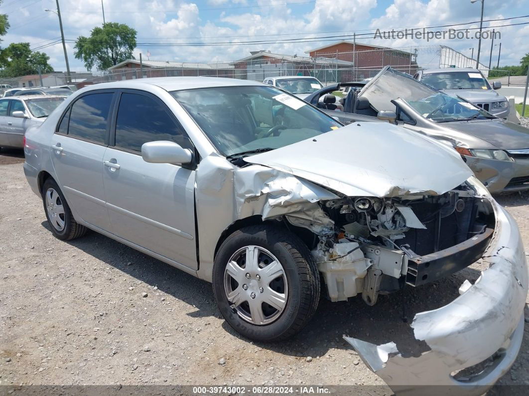 2005 Toyota Corolla Le Silver vin: JTDBR32E752054738