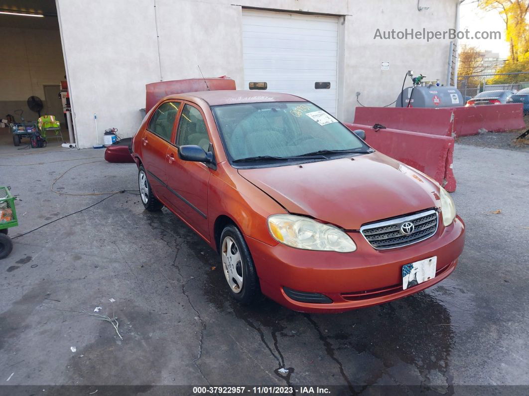 2005 Toyota Corolla Ce/le Red vin: JTDBR32E752067831