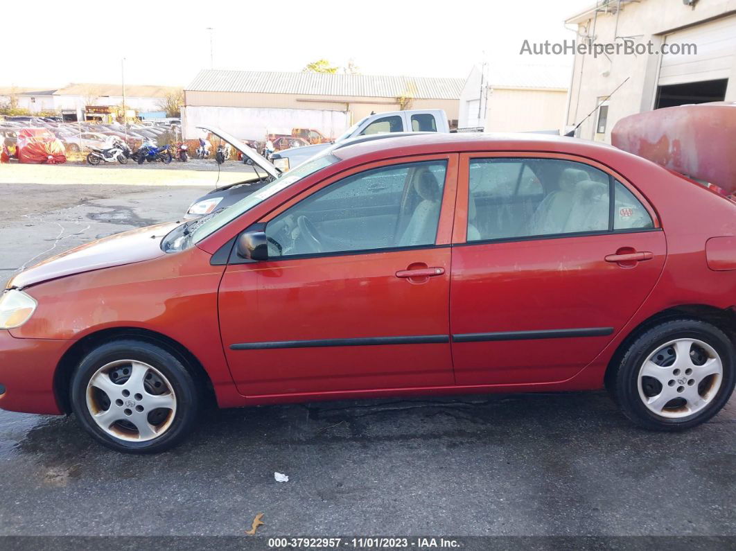 2005 Toyota Corolla Ce/le Red vin: JTDBR32E752067831