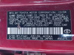 2005 Toyota Corolla Ce/le Red vin: JTDBR32E752067831