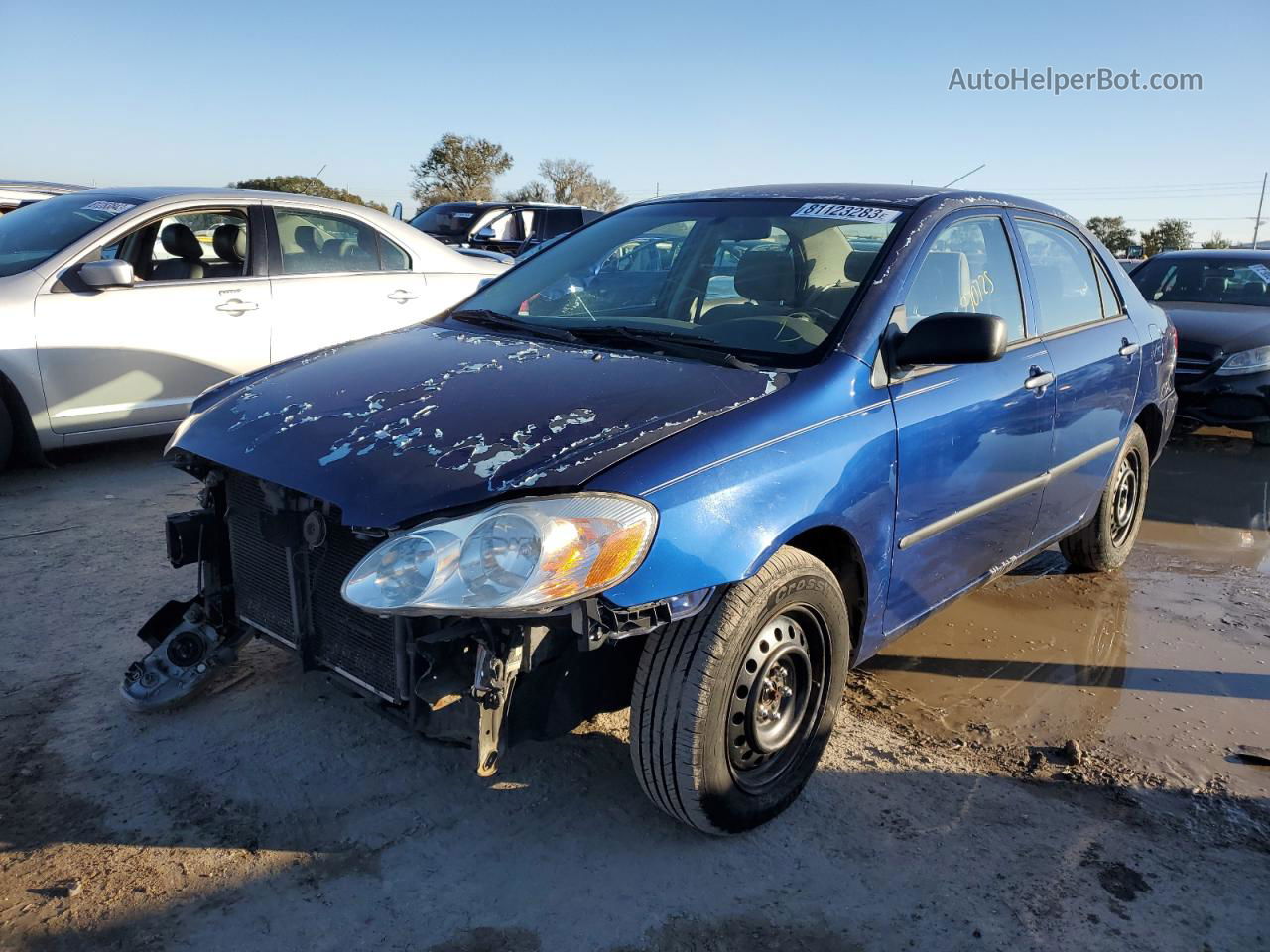 2003 Toyota Corolla Ce Синий vin: JTDBR32E830013690