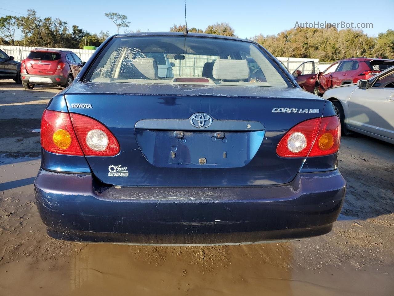 2003 Toyota Corolla Ce Синий vin: JTDBR32E830013690