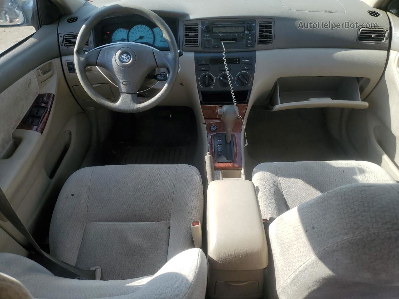 2003 Toyota Corolla Ce Silver vin: JTDBR32E830040386