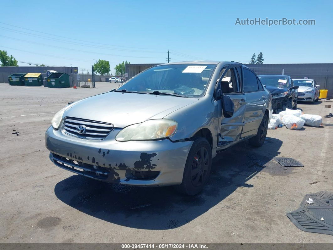 2003 Toyota Corolla Le Серый vin: JTDBR32E830047158