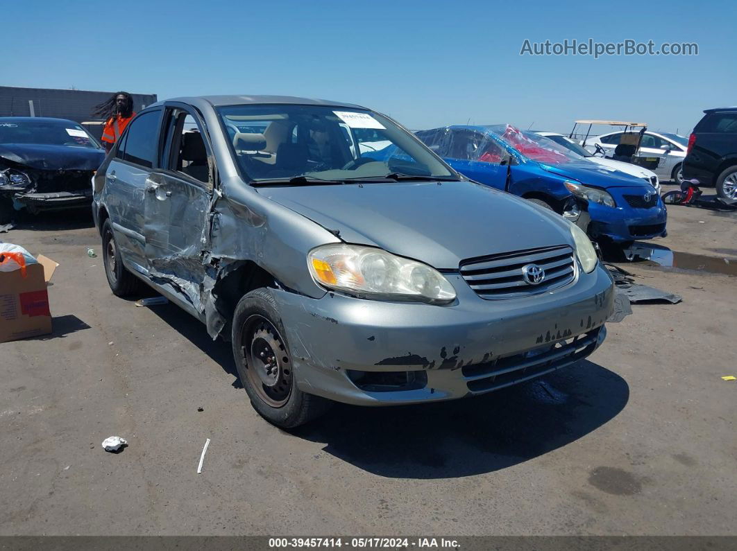 2003 Toyota Corolla Le Gray vin: JTDBR32E830047158