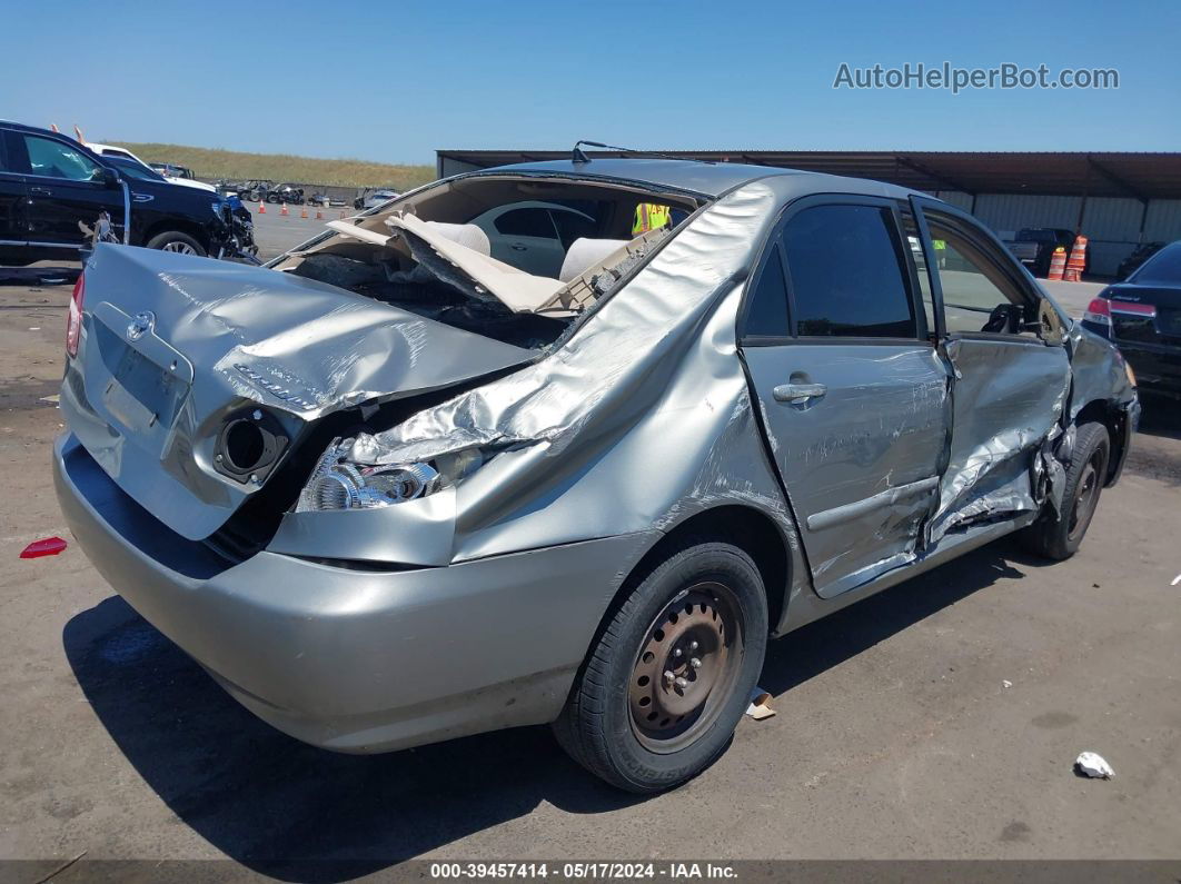 2003 Toyota Corolla Le Серый vin: JTDBR32E830047158