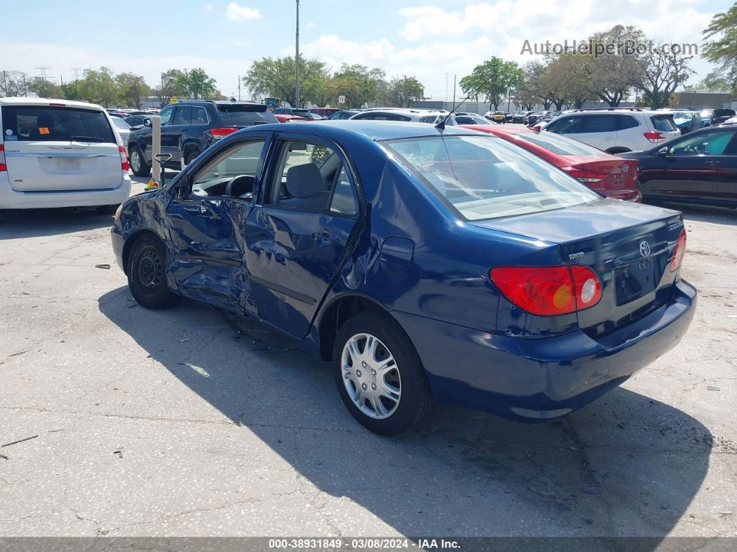 2004 Toyota Corolla Ce Dark Blue vin: JTDBR32E842021214