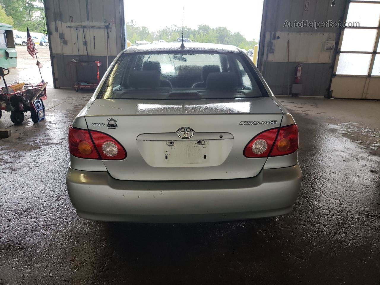 2004 Toyota Corolla Ce Silver vin: JTDBR32E842024579