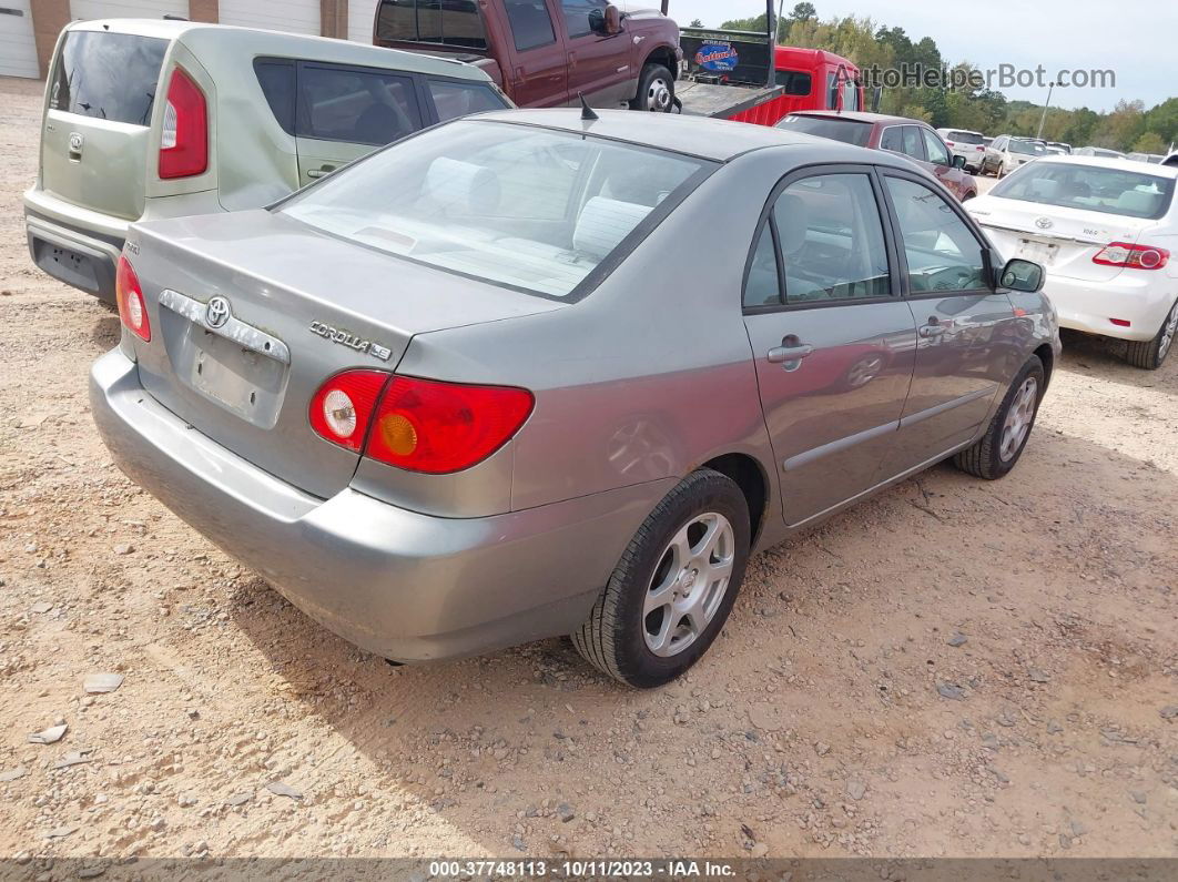 2004 Toyota Corolla Ce/le Gray vin: JTDBR32E842025733