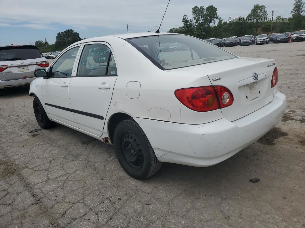 2004 Toyota Corolla Ce White vin: JTDBR32E842032908