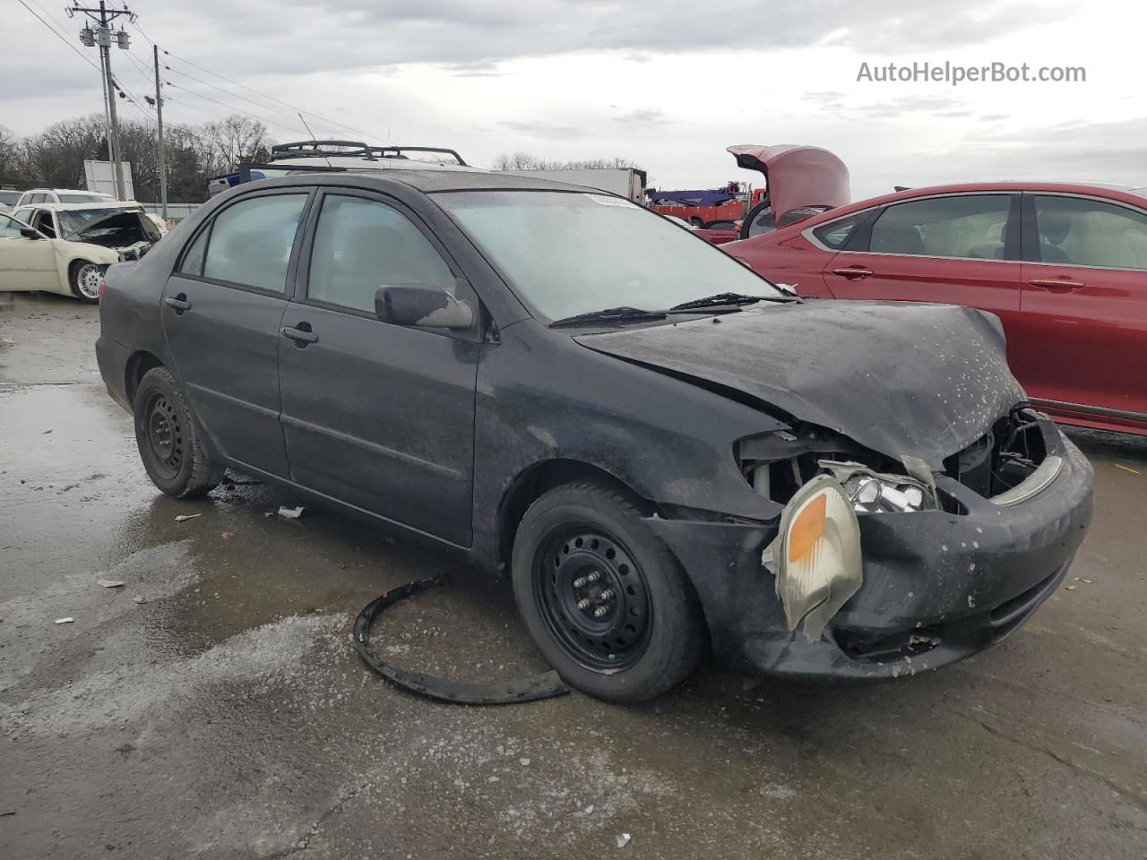 2003 Toyota Corolla Ce Black vin: JTDBR32E930004464