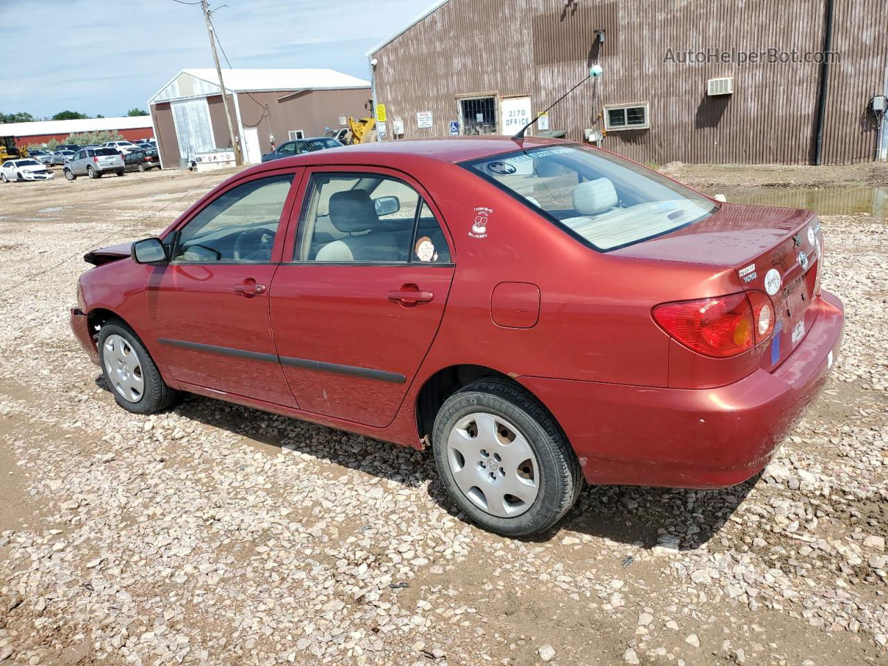 2003 Toyota Corolla Ce Red vin: JTDBR32E930030725