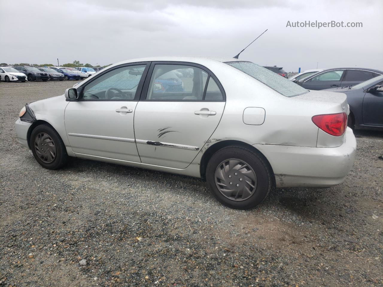 2003 Toyota Corolla Ce Silver vin: JTDBR32E930041398