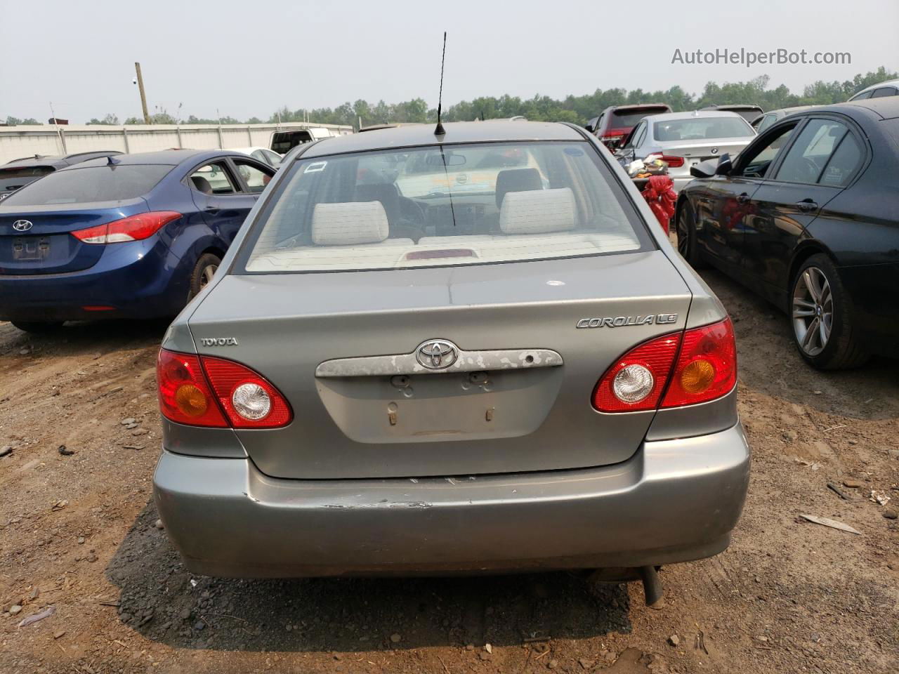 2004 Toyota Corolla Ce Silver vin: JTDBR32E942025546