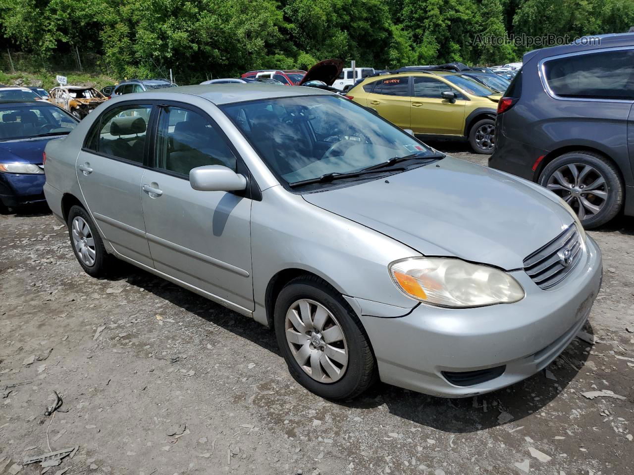 2004 Toyota Corolla Ce Серебряный vin: JTDBR32E942028771