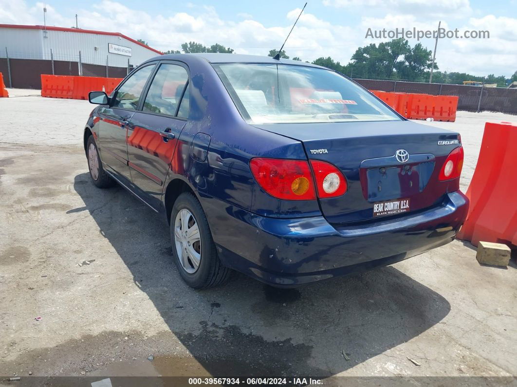 2004 Toyota Corolla Le Blue vin: JTDBR32E942029788