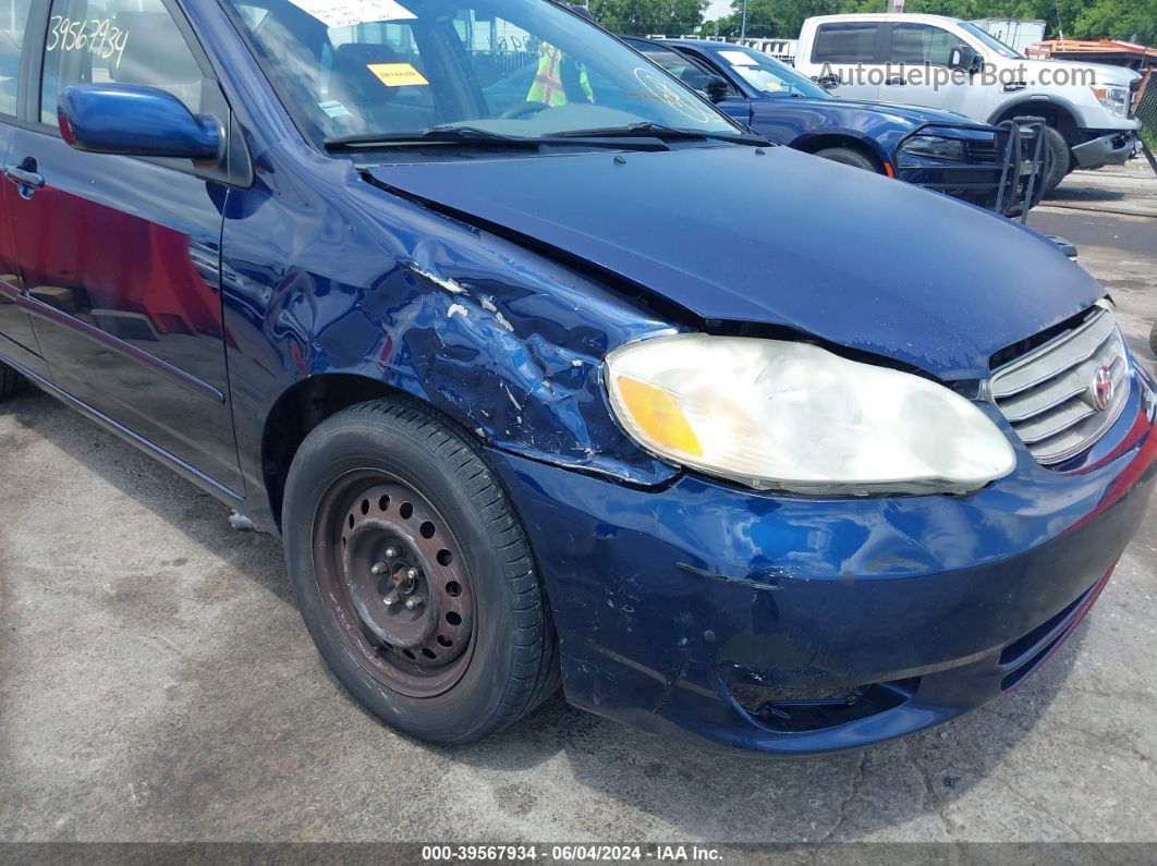 2004 Toyota Corolla Le Blue vin: JTDBR32E942029788