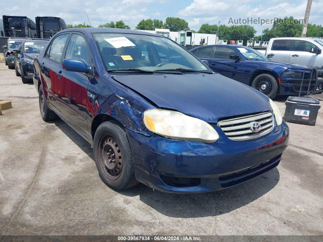 2004 Toyota Corolla Le Blue vin: JTDBR32E942029788