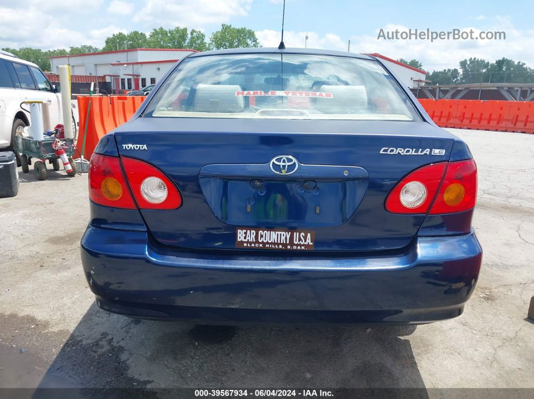 2004 Toyota Corolla Le Blue vin: JTDBR32E942029788