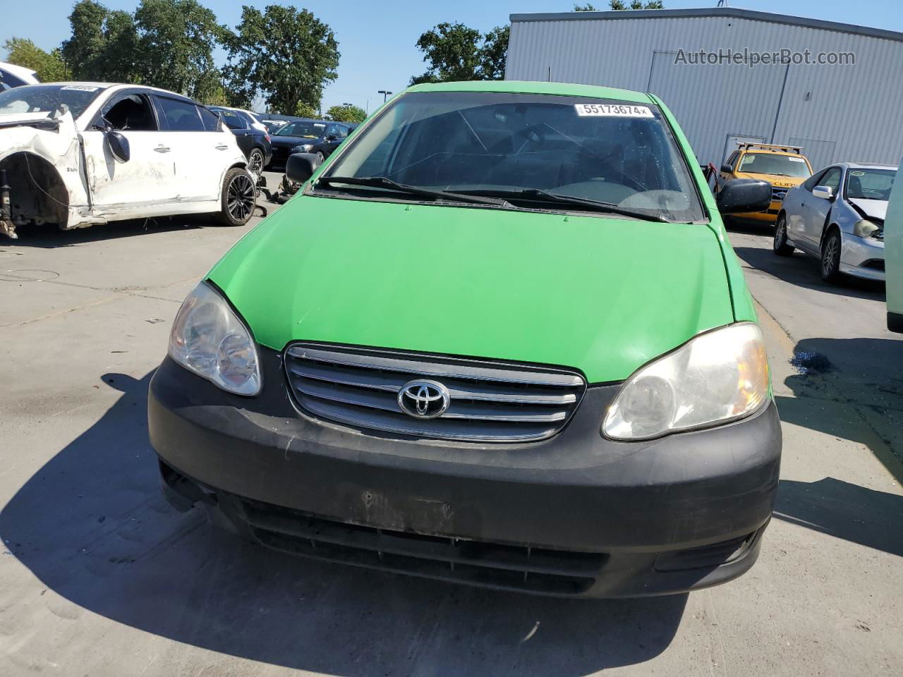 2004 Toyota Corolla Ce Green vin: JTDBR32E942038636