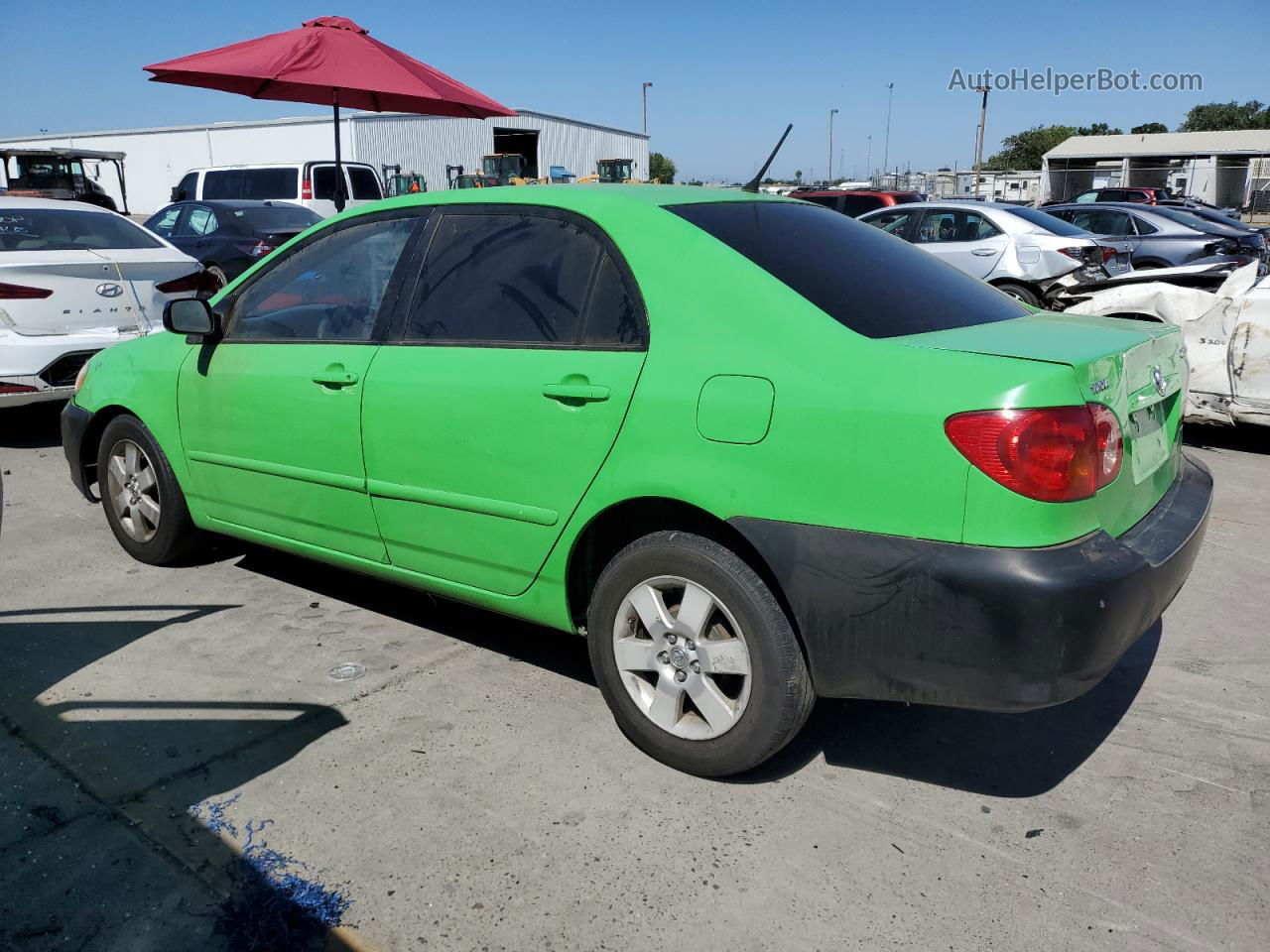 2004 Toyota Corolla Ce Green vin: JTDBR32E942038636