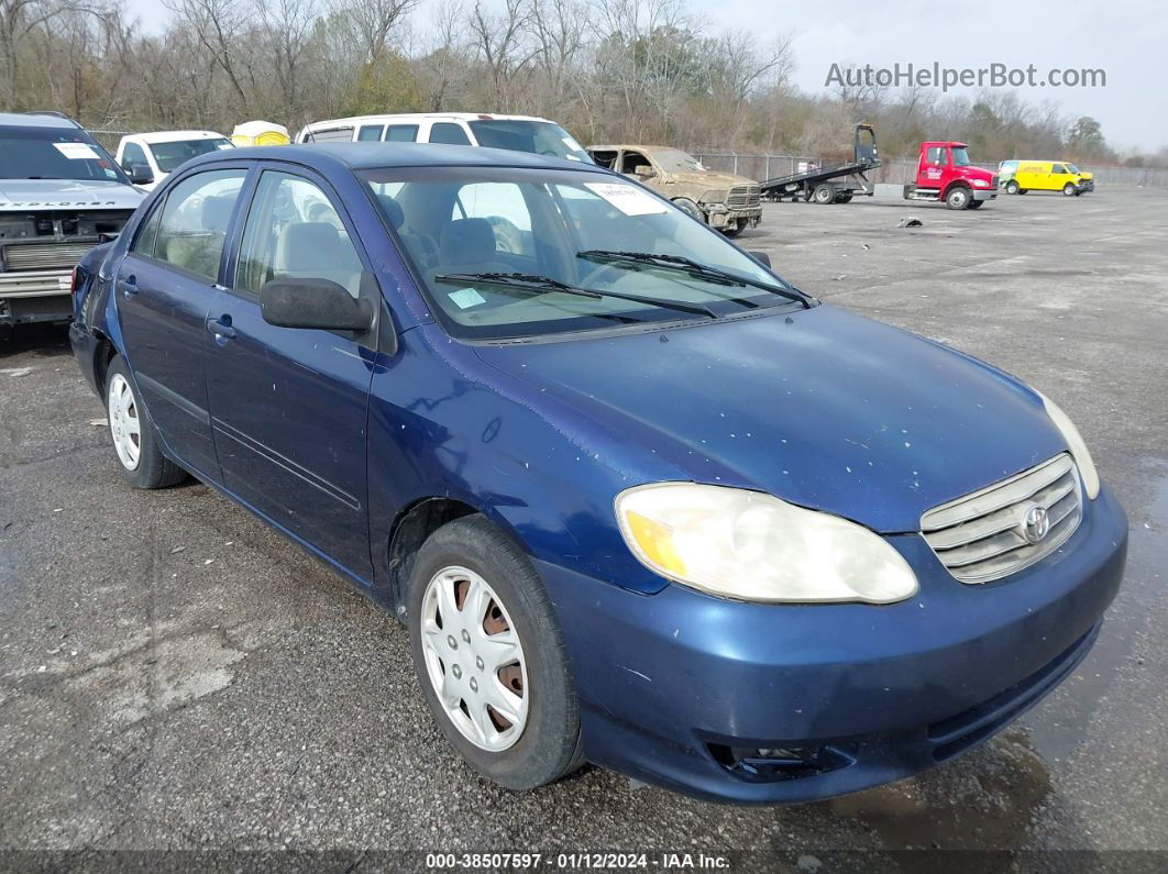 2004 Toyota Corolla Ce/le Blue vin: JTDBR32E942039043