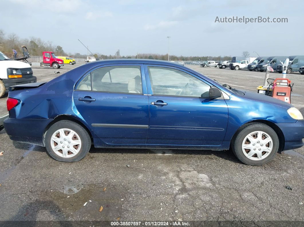 2004 Toyota Corolla Ce/le Blue vin: JTDBR32E942039043