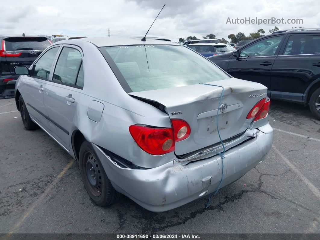 2005 Toyota Corolla Ce Silver vin: JTDBR32E952061657