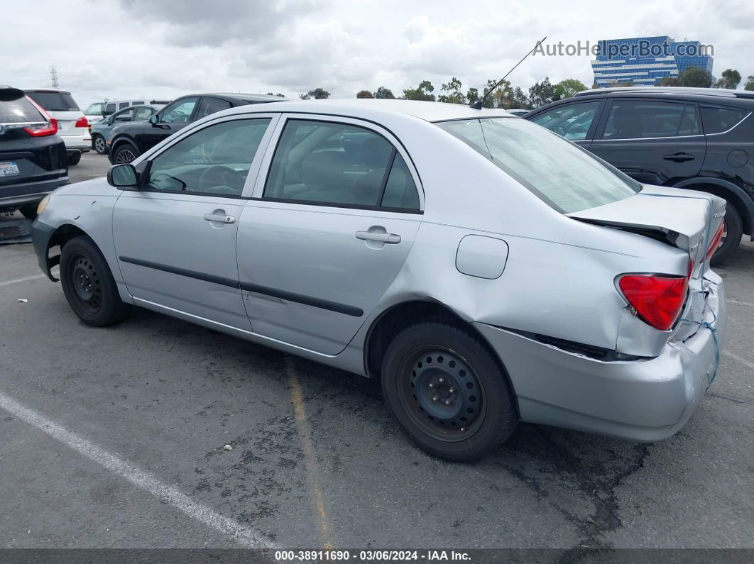 2005 Toyota Corolla Ce Silver vin: JTDBR32E952061657