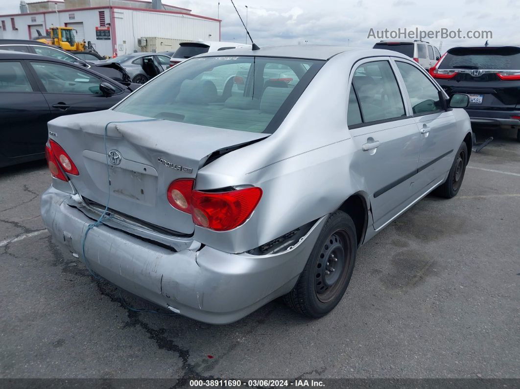 2005 Toyota Corolla Ce Silver vin: JTDBR32E952061657