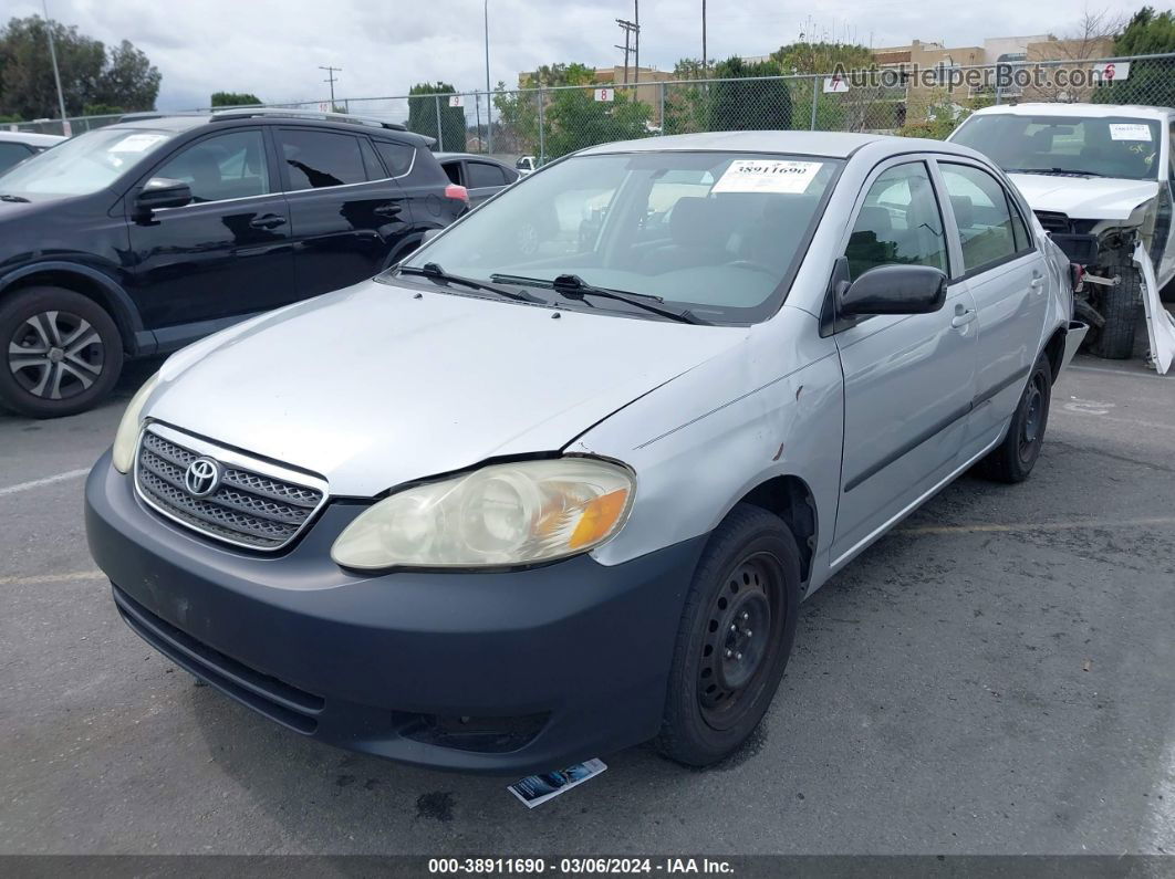 2005 Toyota Corolla Ce Silver vin: JTDBR32E952061657