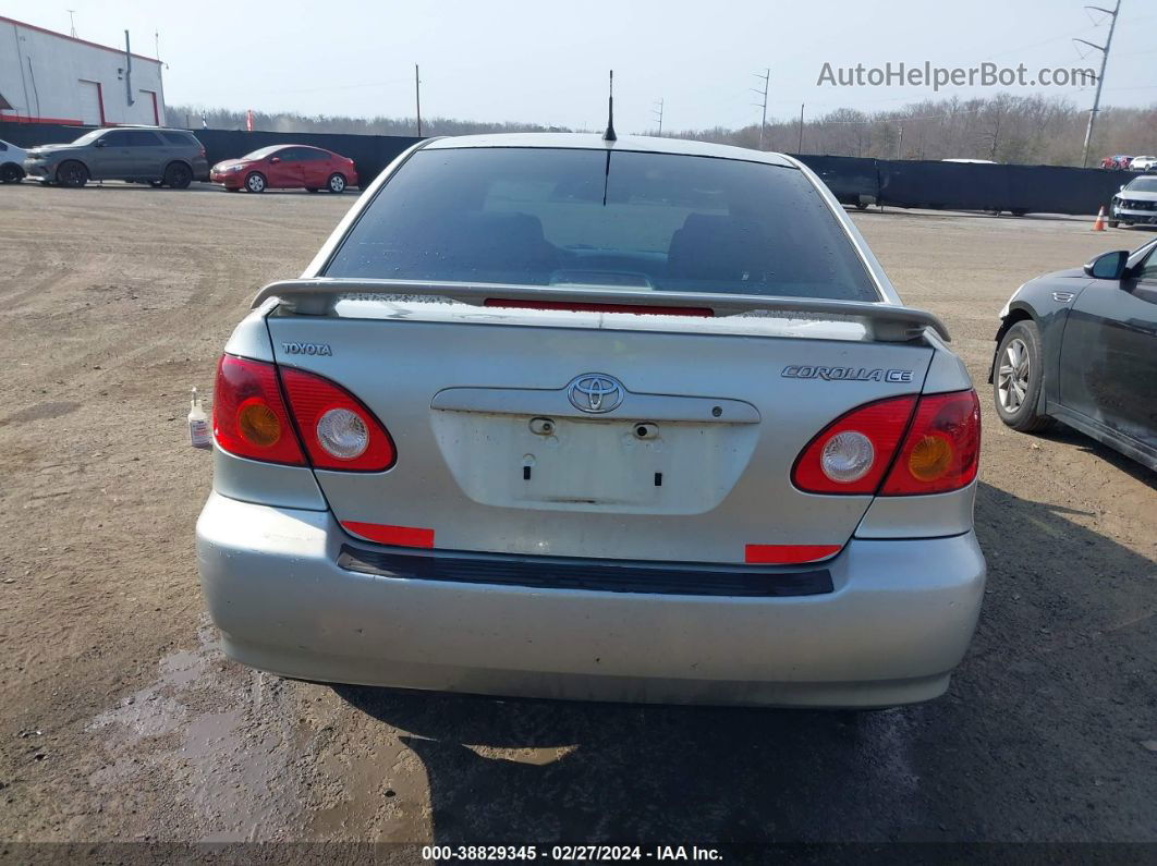 2003 Toyota Corolla Ce Silver vin: JTDBR32EX30014758