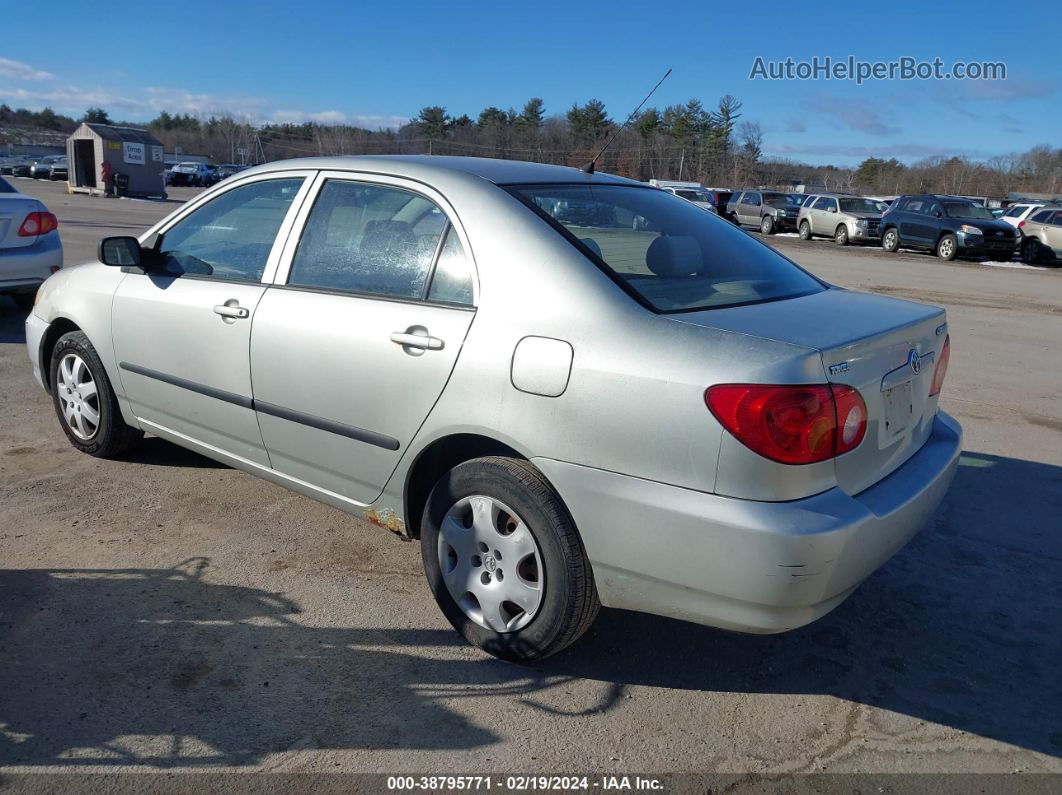 2003 Toyota Corolla Ce Silver vin: JTDBR32EX30044441