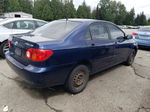 2003 Toyota Corolla Ce Blue vin: JTDBR32EX30048814