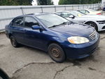 2003 Toyota Corolla Ce Blue vin: JTDBR32EX30048814